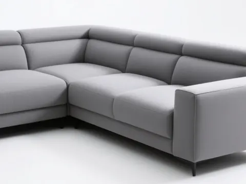 AI-generated sectional sofa product photo
