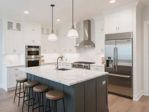 AI-generated modern kitchen demo photo
