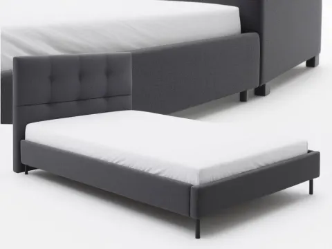 AI-generated bed frame product photo