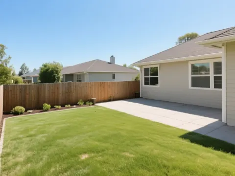 AI-generated plain garden demo photo