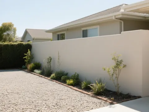 AI-generated side-yard garden demo photo