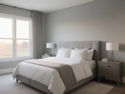AI-generated master bedroom demo photo