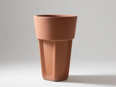 AI-generated tall planter product photo