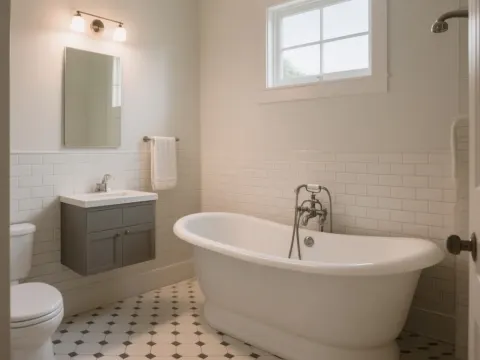 AI-generated bathroom demo photo