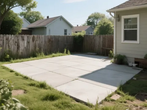 AI-generated garden patio demo photo