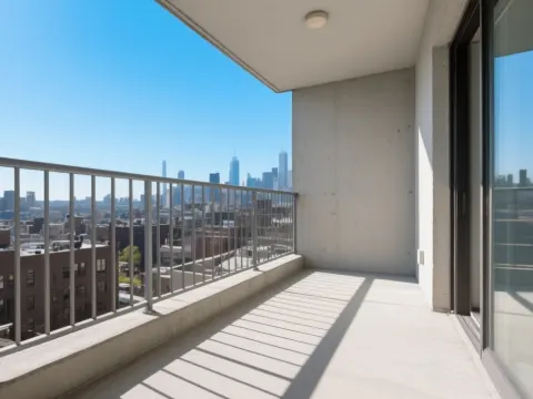 AI-generated empty balcony demo photo